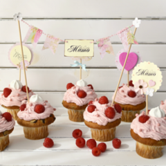 Dekoracje na piku do muffinek