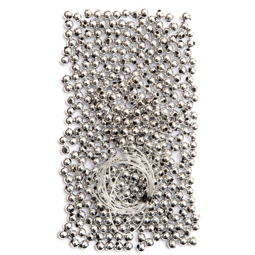 Koraliki 5 mm, 40 g srebrne