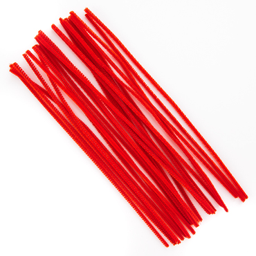 Druciki kreatywne 30 cm czerwone, 25 szt.