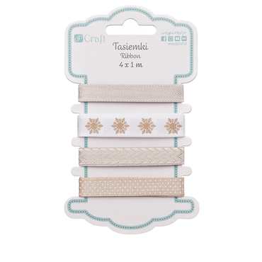 Tasiemki beige tones, 4 x 1m