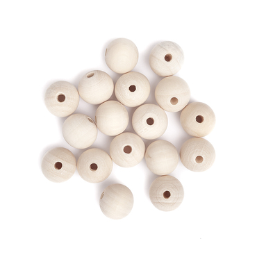 Drewniane koraliki, kulki 20 mm, 40g