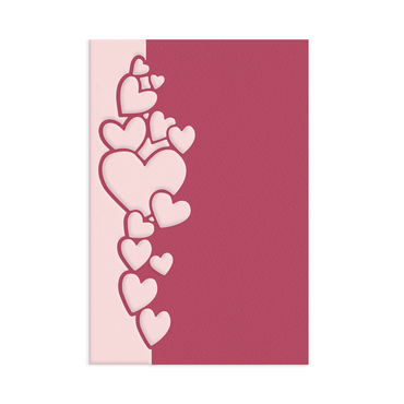 Wykrojnik dpCraft - border serca 11,2 cm x 3,9 cm