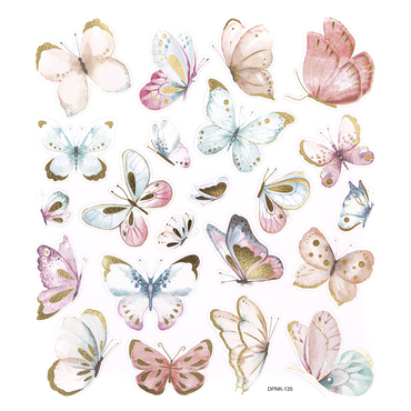 Naklejki - boho butterflies, 22 szt.