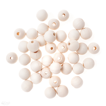 Drewniane koraliki, kulki 16 mm, 40g