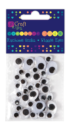 Ruchome oczka owalne mix, 36 szt.