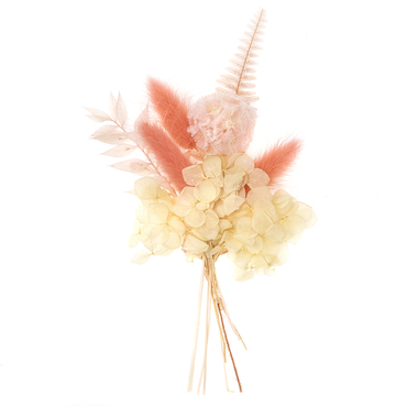 MINI BUKIET SUSZONYCH KWIATÓW, OK.20 CM "FLUFFY FLAMINGO"