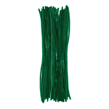 Druciki kreatywne 30 cm ciemno-zielone, 25 szt.