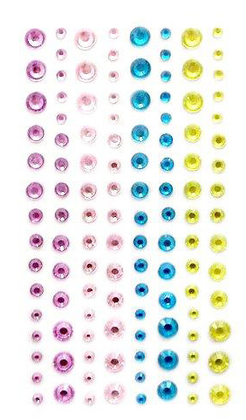 Kryształki samoprzylepne, 120 szt. pastel sweeties