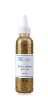 Brokat w kleju, 120 ml - gold