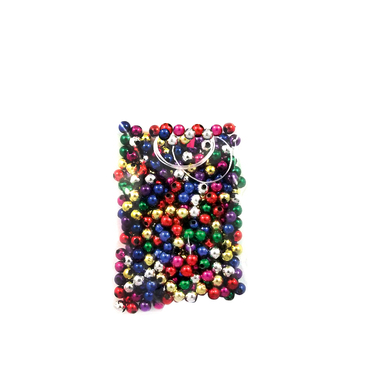Koraliki mix 5 mm, 40 g - metaliczne