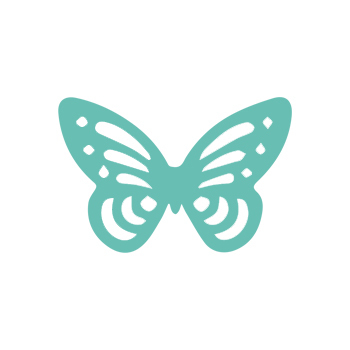 Dziurkacz ozdobny ażurowy 3,7 cm motyl