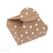Pudełka składane candy box, 6x7,5x2,5 cm, srebrne gwiazdki, 4 szt.
