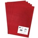 Filc poliestrowy A4, 5 szt. red