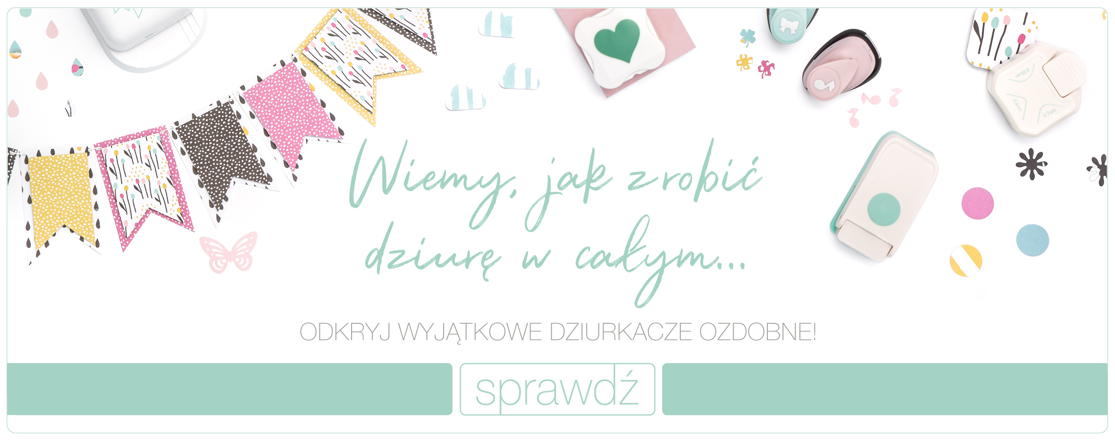 Dziurkacze ozdobne, różne rozmiary, różne motywy do wycięcia 